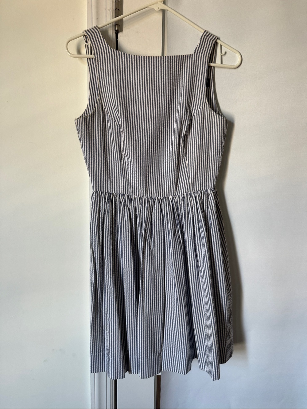 American Apparel Seersucker (Blue & White) Mini Dress